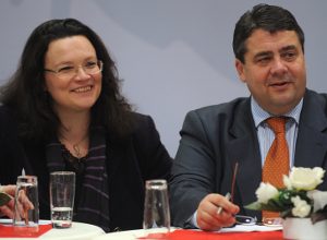 Andrea Nahles und Sigmar Gabriel