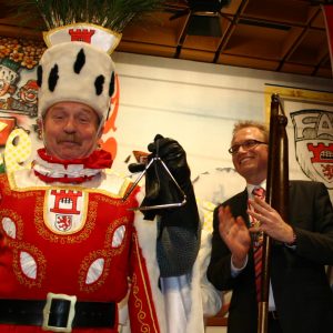 Jochen Ott mit Dreschflegel