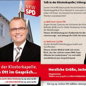 Talk mit Jochen Ott und Günter Wallraff