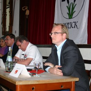 Jochen Ott beim Kandidatentreffen in Brück