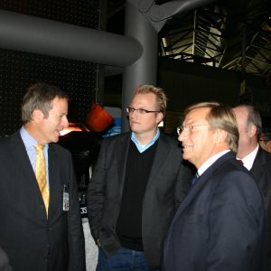 Michael Garvens, Jochen Ott und Harry Voigtsberger im Gespräch