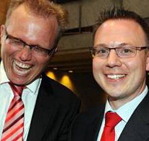 Jochen Ott mit Martin Börschel